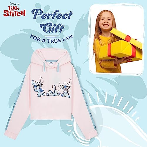 Disney Stitch Hoodie For Girls - Cropped Sweatshirt Fashion Top For Girls And Teenagers 7-14 Years - Stitch Gifts