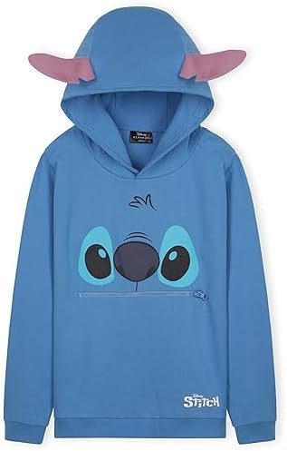 Disney Stitch Hoodie for Girls Teens Warm Hooded Sweatshirt Soft Fashion Jumper Casual Activewear Long Sleeve Pullover Stitch Gifts