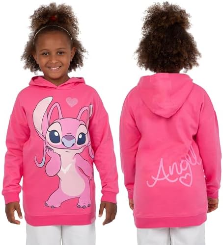 Disney Stitch Hoodie Longline Girls Hoodie Stitch Clothes For Girls Ages 5 To 13 Years
