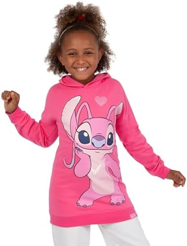 Disney Stitch Hoodie Longline Girls Hoodie Stitch Clothes For Girls Ages 5 To 13 Years