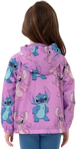 Disney Stitch Jacket Lilo And Stitch Girls Rain Jacket Girls Raincoat Angel Raincoat For Kids Ages 5 To 13 Years