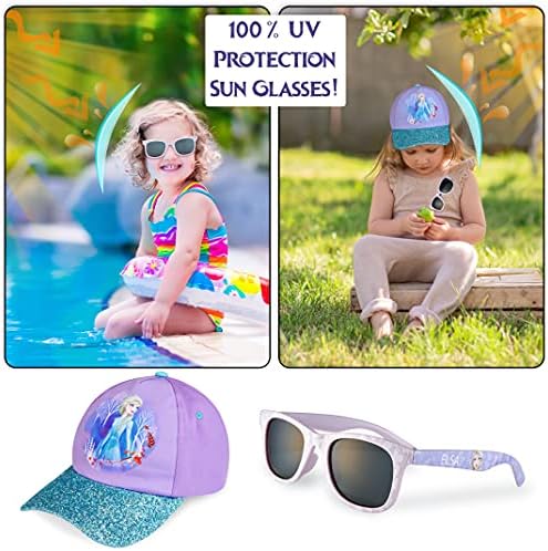 Disney Stitch Sunglasses Baseball Cap Girls Accessories Set Summer Lightweight Sun Hat UV400 Kids Sunglasses Beach Holiday