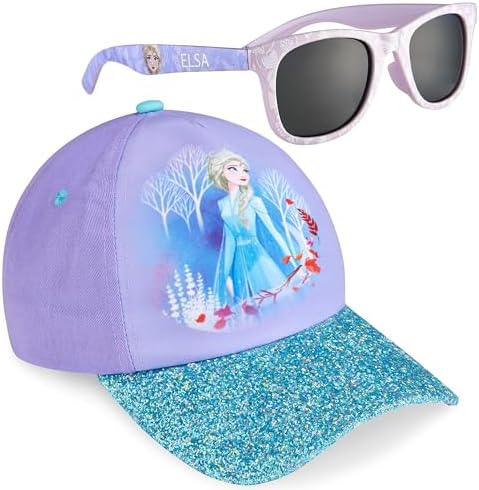 Disney Stitch Sunglasses Baseball Cap Girls Accessories Set Summer Lightweight Sun Hat UV400 Kids Sunglasses Beach Holiday