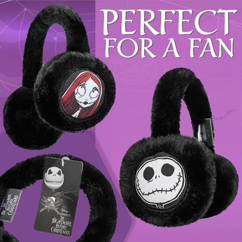 Disney The Nightmare Before Christmas Girls Fluffy Earmuffs - Gifts For Her