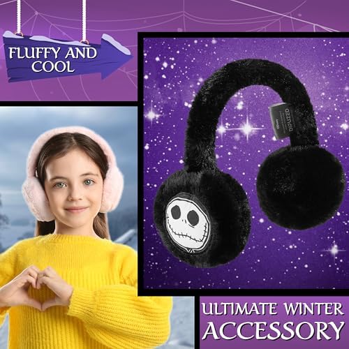 Disney The Nightmare Before Christmas Girls Fluffy Earmuffs - Gifts For Her