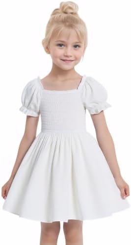 DivingBirds Tween Girls' Dresses Elegant Ruffle Sleeve Kids Dress For Girls Teenagers Ladies Summer Dresses Size 7-14 Years