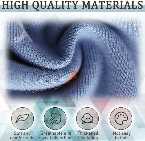 DKDDSSS 4 Pcs Kids Neck Warmer – Loop Neckerchief Snood Scarf