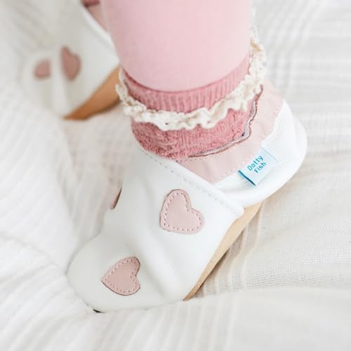 Dotty Fish Baby Girls Girls Soft Leather ShoesFirst Walker Shoe