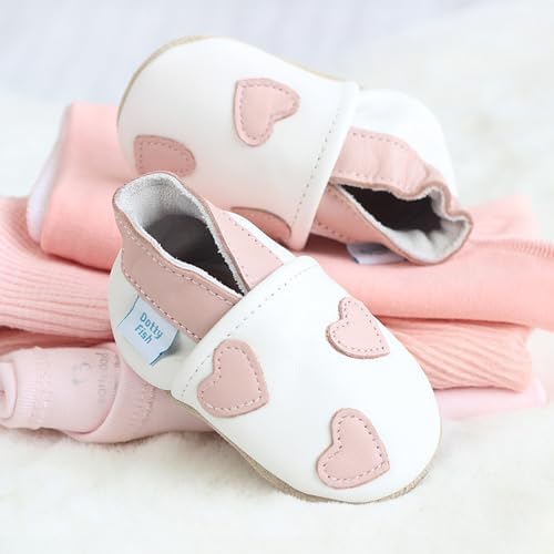 Dotty Fish Baby Girls Girls Soft Leather ShoesFirst Walker Shoe