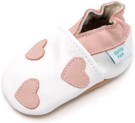 Dotty Fish Baby Girls Girls Soft Leather ShoesFirst Walker Shoe