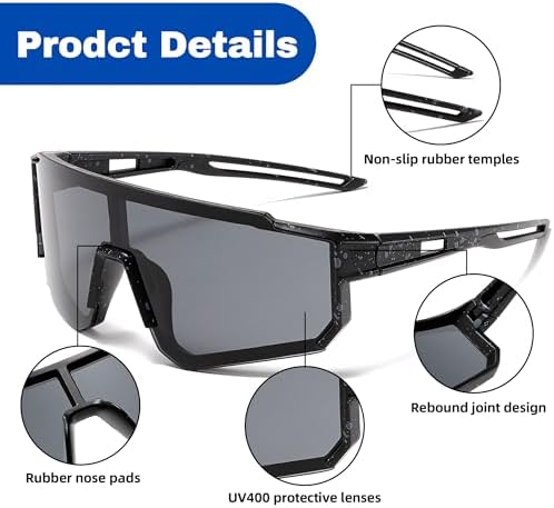 Dreaku Kids Sunglasses For Boys Girls UV400 Protection Childrens Goggles Youth Sports Sunglasses For Baseball Cycling Climbing