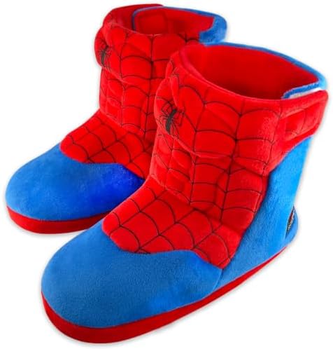 Dream Bridge Boys Girls Booties Kids Slippers Boots Spider Home Shoes Warm Plush Ankle Booties