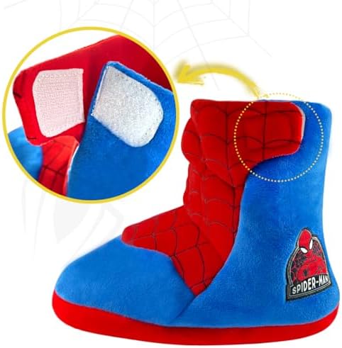 Dream Bridge Boys Girls Booties Kids Slippers Boots Spider Home Shoes Warm Plush Ankle Booties