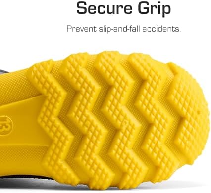 DREAM PAIRS Kids Rain Boots Easy-On Lightweight Non-Slip Outsole For Boys & Girls Outdoor Rainy Day Play