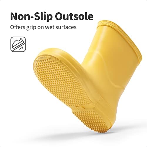 DREAM PAIRS Kids Wellies Boys Girls Wellington Boots Waterproof Non-Slip Short Rain Boots Toddler/Little Kid/Big Kid