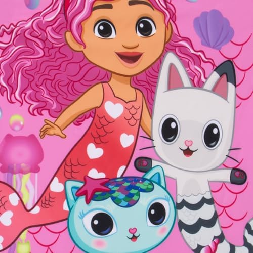DreamWorks Gabby’s Dollhouse Girls Swimming Costume Mermaid Girls Swimsuit Kids Swimwear Ages 3 To 10 Years