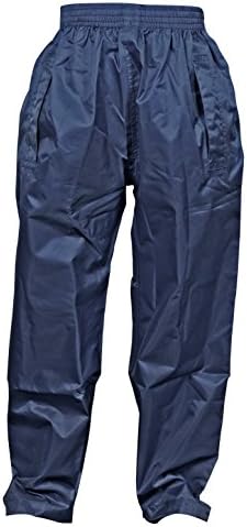 DRY KIDS Childrens Waterproof Over Trousers. Boys and Girls Rainwear for Outdoor Play