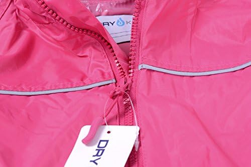 DRY KIDS Childrens Waterproof Rainsuit All In One Dry Suit For Outdoor Play. Ideal Outerwear For Boys And Girls