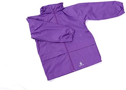 DRY KIDS Packaway Waterproof Jacket. Unisex Coat Ideal For Outside Play. Matches DryKids Overtrousers DK002