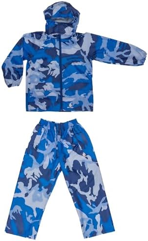 DRY KIDS Waterproof Suit - Comprising of Waterproof Packaway Jacket and Waterproof Over Trousers