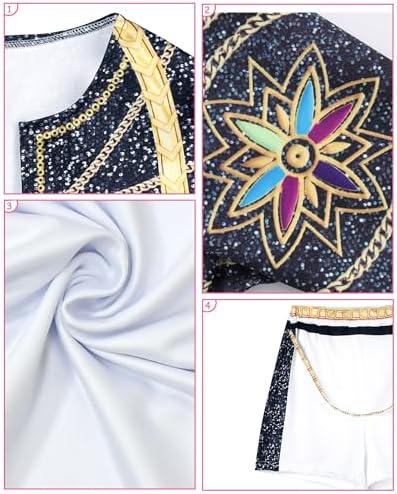 Dtiaagto Demon Costume Kids Dress Hunters Cosplay Girls Pop Singers Coat Top Shorts Dance Stage Role Play Outfit Halloween Costumes