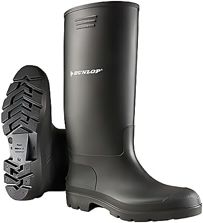 DUNLOP Pricemastor - Unisex Knee High Wellington Rain Boots for Outdoor and Gardening