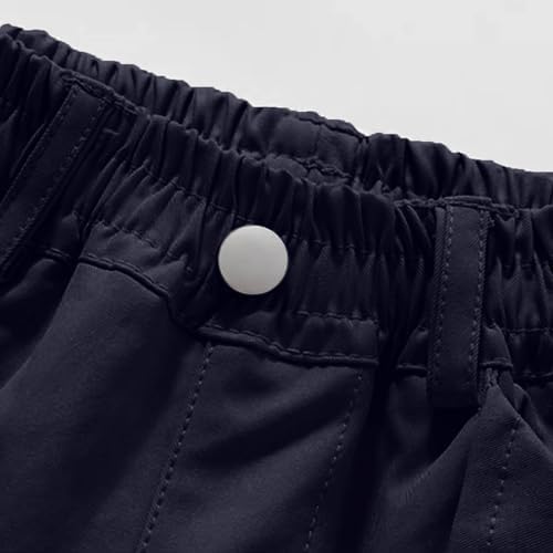 Duxyoz Cargo Pants Girls Baggy Cargo Parachute Trousers Y2K Vintage Joggers High Waisted Lightweight Wide Leg Casual Trouser Elastic Waist Loose Oversize Joggers For Dancewear 5-15 Years
