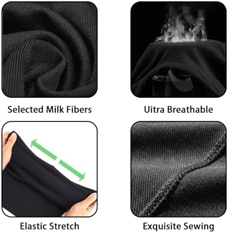 DXPETA Kids Balaclava 5-Pack Black Ski Face Mask Breathable Face Covering For Outdoor Sports Motorcycle Riding UV Protection One Size Fits Most