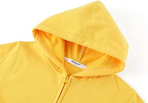 Dybker Boys Girls Hoodies Hooded Hoodie Classic Solid Sport Pullover Top Lightweight Series Soft Plush Cotton For 5-12 Years