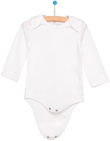 Ebebek HelloBaby Baby Bodysuits 5 PCS - Bodysuit For Boys And Girls Newborn - Infant Toddlers Bodysuit Onesies - White Baby Bodysuits