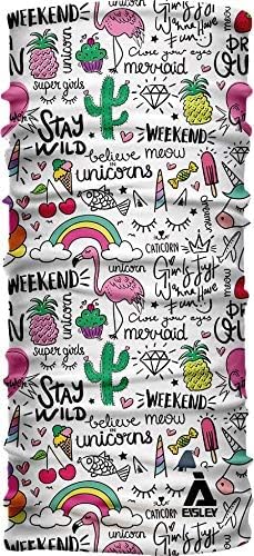 Eisley Unisex Children's Unicorn Kids_20511K_01 Bandana White 21 X 38 Cm