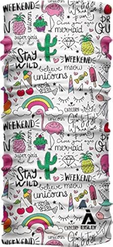 Eisley Unisex Children's Unicorn Kids_20511K_01 Bandana White 21 x 38 cm