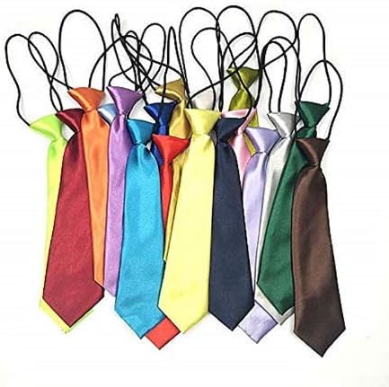 Elastic Boys Neck Tie Child Kids School Boys Tie Soft Polyester For Formal Wear Weddings Prom Celebration Parties