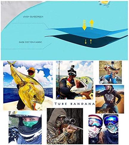 Elastic Multifunctional Bandana 6pcs Sports Seamless Magic Headwear Outdoor Headband Scarf Cycling Motorcycle Balaclava Face Cover Neck Gaiter Headband For UV Sun Protection (Christmas)