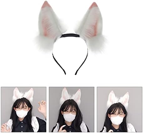 Electric Moving Ears Headband Plush Animal Ears Headwear Hair Hoop Cosplay Headwear For Teens Woman