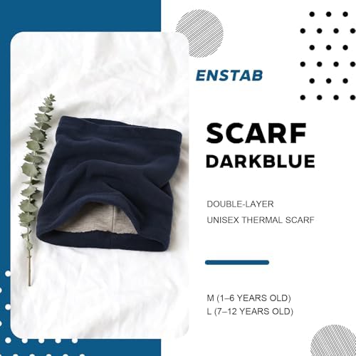 ENSTAB Loop Scarf Children's Cotton Thick Tube Scarf Children's Winter Baby Scarf Baby Loop Neck Warmer Girls And Boys