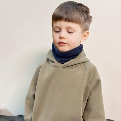 ENSTAB Loop Scarf Children's Cotton Thick Tube Scarf Children's Winter Baby Scarf Baby Loop Neck Warmer Girls And Boys