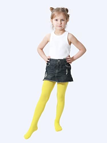 EVERSWE Girls Tights Semi Opaque Footed Tights Microfiber Dance Tights 40Den
