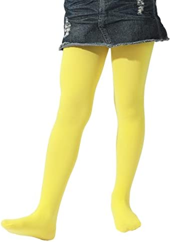 EVERSWE Girls Tights Semi Opaque Footed Tights Microfiber Dance Tights 40Den
