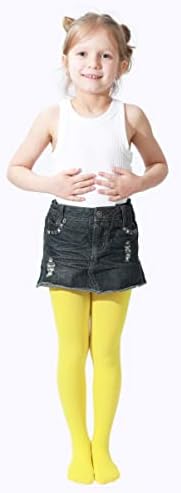 EVERSWE Girls Tights Semi Opaque Footed Tights Microfiber Dance Tights 40Den
