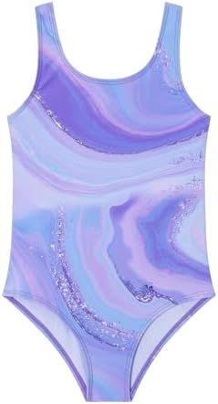 Ewbob Girls One Piece Swimsuit Quick Dry Swimwear Swimming Costume Beach Bathing Suit for Kids