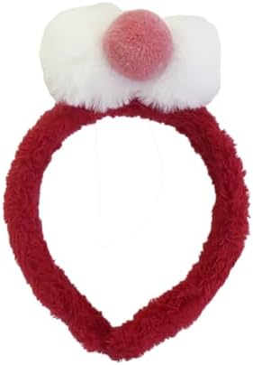 Exaggerated Cute Big Eyes Hair Band Hair Accessories COSPLAY Girl Gift Plush Hair Accessories (Pink Band Knitting)