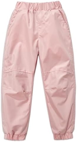 Exemaba Kids Waterproof Trousers For Boys Girls Outdoor Windproof Cargo Joggers Pants For Spring Summer Camping Travelling ﻿