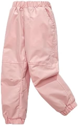Exemaba Kids Waterproof Trousers for Boys Girls Outdoor Windproof Cargo Joggers Pants for Spring Summer Camping Travelling ﻿