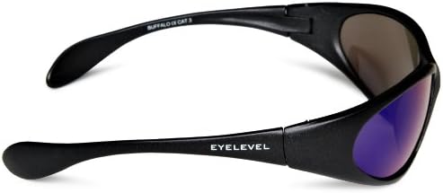 Eyelevel Buffalo Sports Wrap Sunglasses - Black Sunglasses For Boys 5-10 Years - 100% UVA/UVB Protection & CAT3 Lens