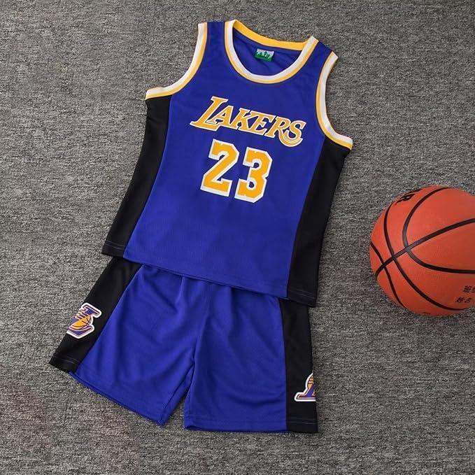 EZB Kids Basketball 2-Piece Performance Tank Top Training Jersey Top And Shorts Set Childrens Basketball Sports Kit For Boys & Girls