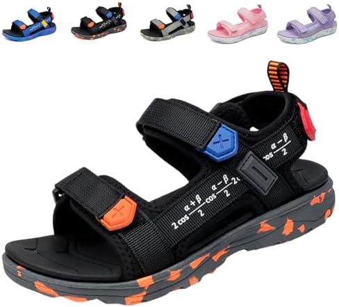 Fadezar Boys Girls Sandals for Kids Sports Outdoor Sandals with Adjustable Strap Open Toe Summer Footwear