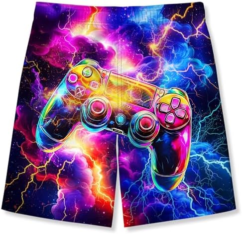 Fanient Boys 3D Printed Funny Swim Trunks Quick Dry Beachwear Sports Running Swim Board Shorts