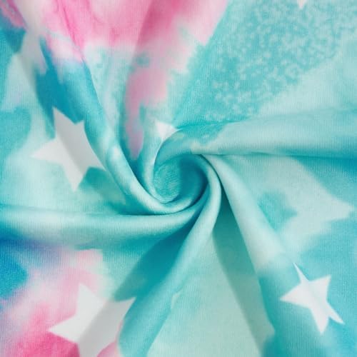 Fanient Girls Pyjamas Sets Colorful Printed Sleepwear Short Sleeve Nightwear Pjs 3 Piece Sets 7-14 Years