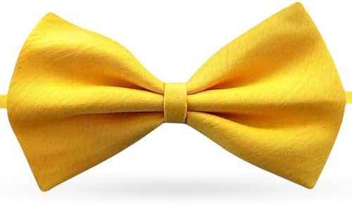 FATASH Kids Bow Tie for Boys Silk Satin Pre-Tied Bowtie Adjustable Neck Bow Tie Classic Solid Color Bowtie Suitable For Birthday Party Wedding